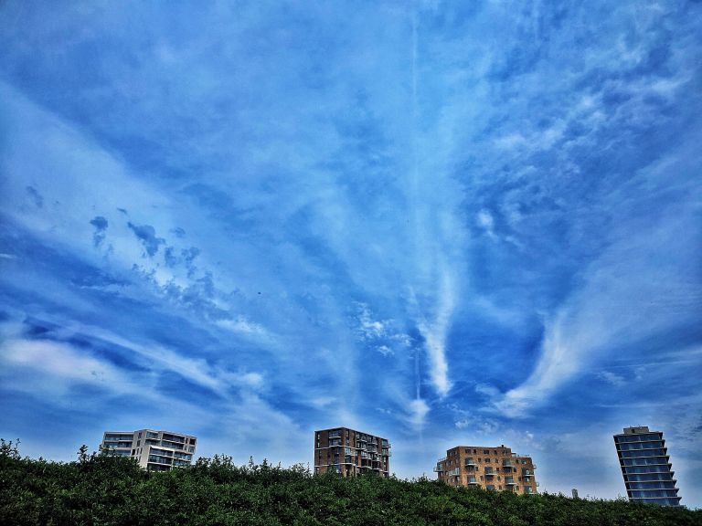 New flats built in the dunes